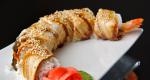 Dragon roll.  Roll dragon with eel.  Home or office delivery